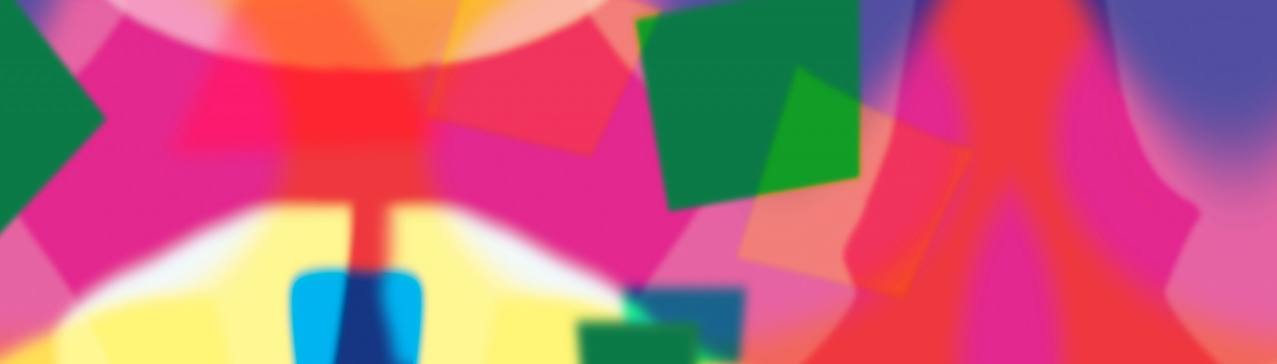 collage of abstract, colorful shapes